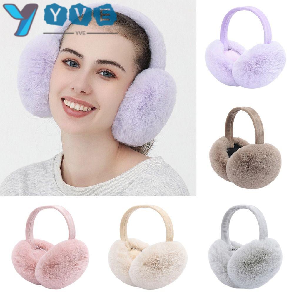 Yve Soft Plush Earmuffs Women Men Cold Protection Folding Ear Warmer