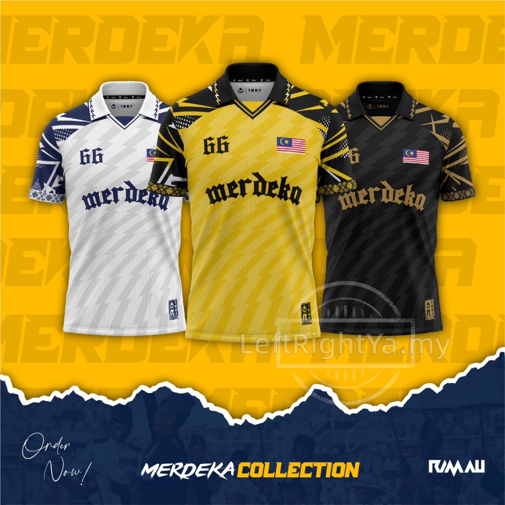 Baju Merdeka Budak 2023 Lelaki Perempuan Jersey Merdeka 66 Shirt