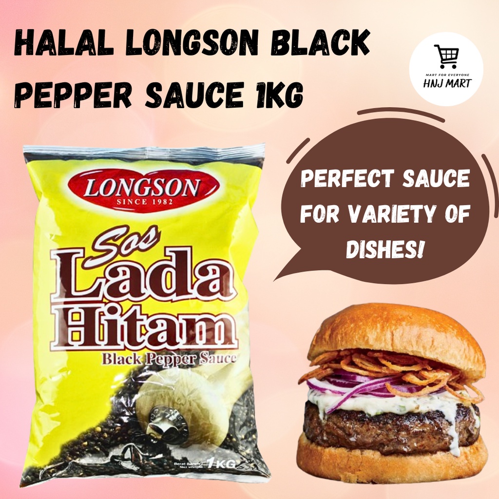 HALAL LONGSON BLACK PEPPER SAUCE 1KG / DIPPING SAUCE | Shopee Malaysia