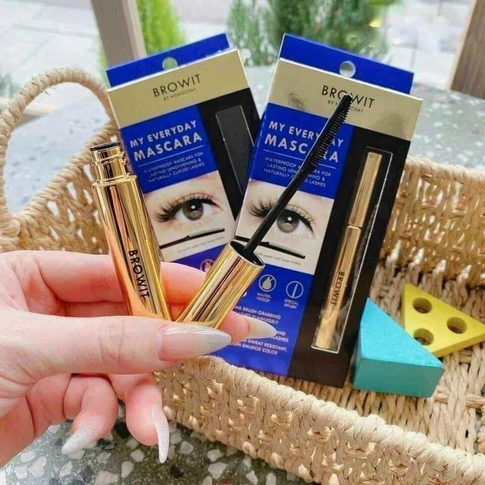 BROWIT Mascara Waterproof Formula Brushed Eyelashes Long Brownit by ...