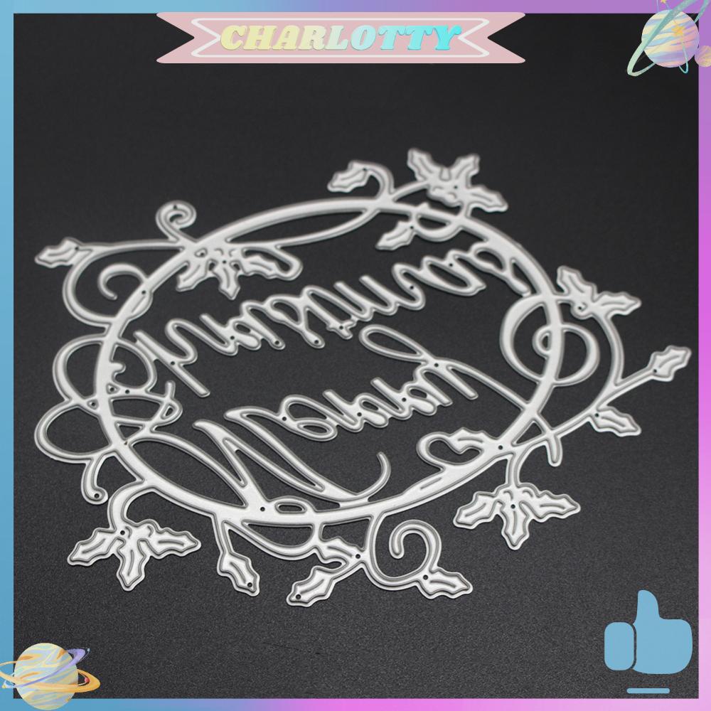 CHA Christmas Words Cutting Die Stencil Scrapbooking Card