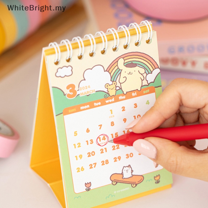 # 2024 NEW CNY # 2024 Sanrio Calendar Cartoon Learning Plan Hello Kitty ...