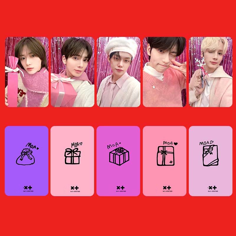 5-10pcs/set TX-T FREEFALL Photocards SBS ZONE Album WVS WEVERSE CLARITY ...