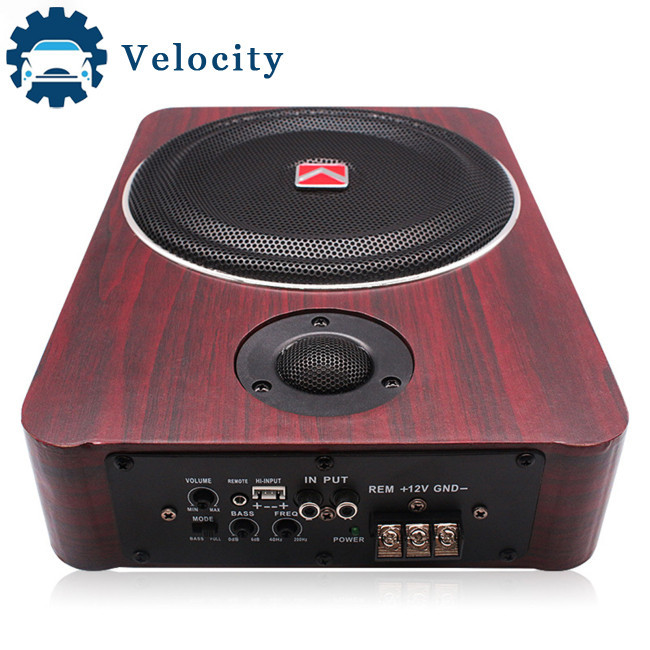 Velocity 12V 600W Car Audio Slim Sub Woofer UnderSeat Bass Speaker