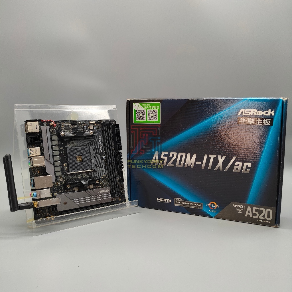 ASRock A520M-ITX/ac Mini ITX AM4 Motherboard | Shopee Malaysia