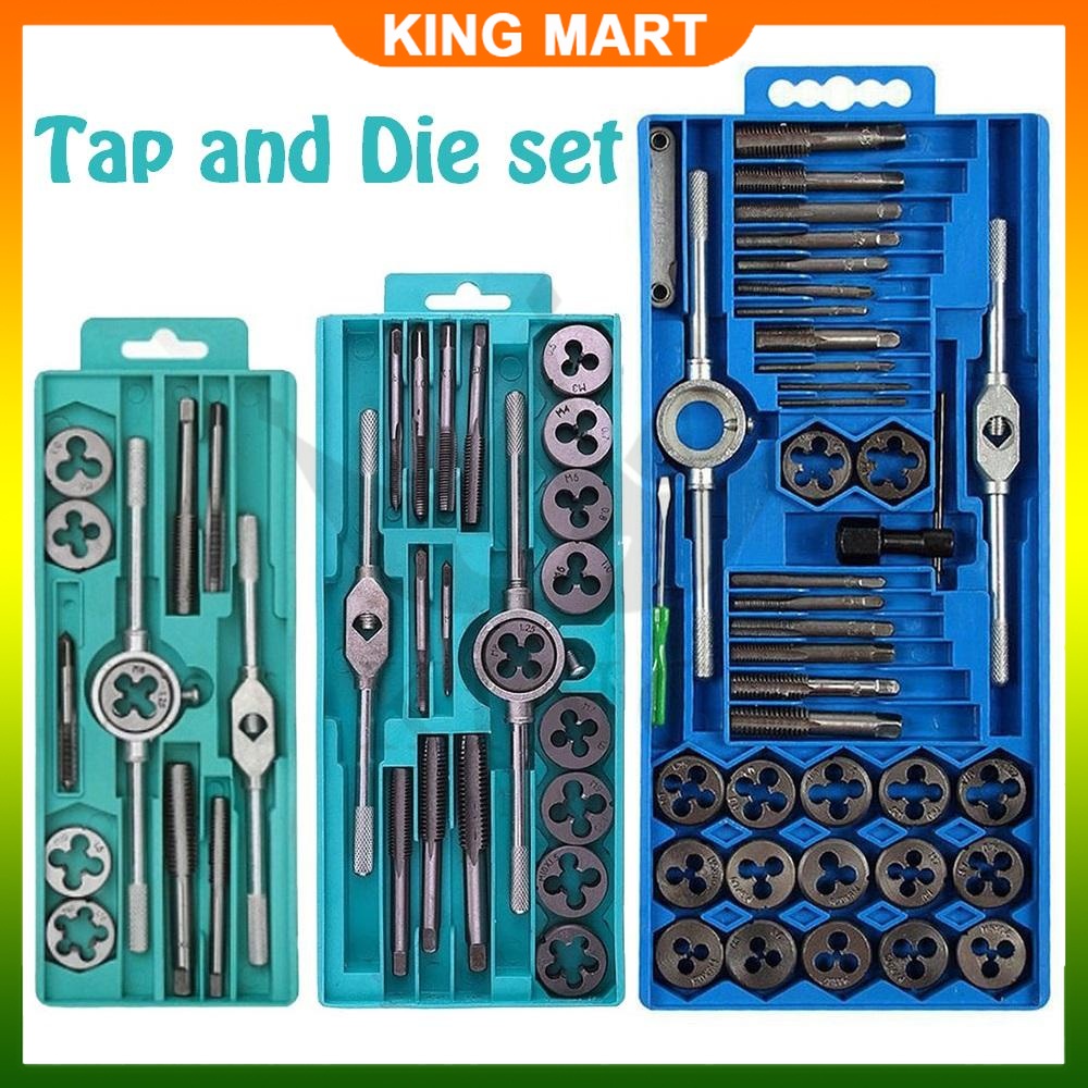 12/20/40pcs Tap And Die Set Tap Wrench Die Handle Screw Thread