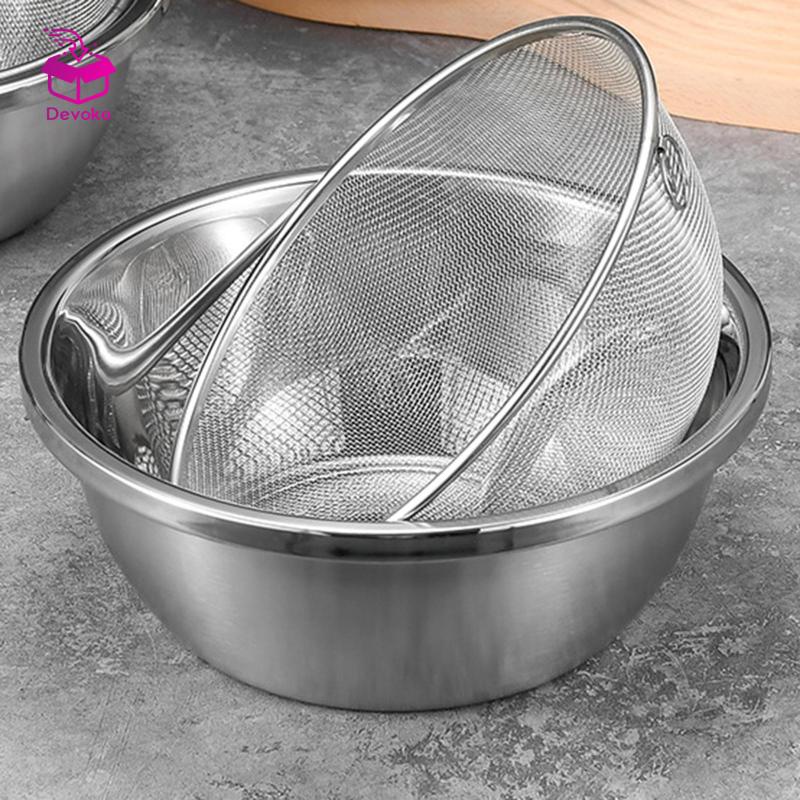 Vegetable Drainer Drainer Basket with Basin for Draining Cooked Pasta ...