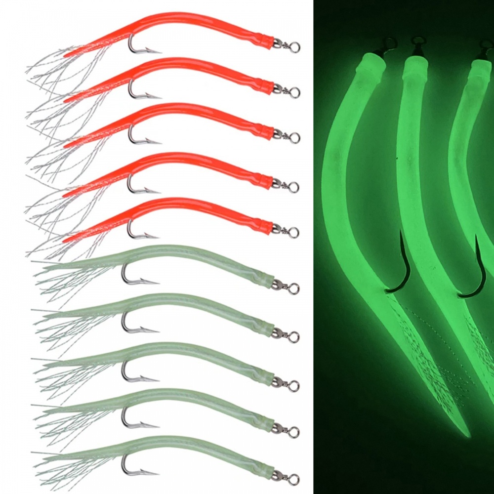 Fishhook 14cm/16.5cm Barbed Octopus Hook Emulation Feather High Quality