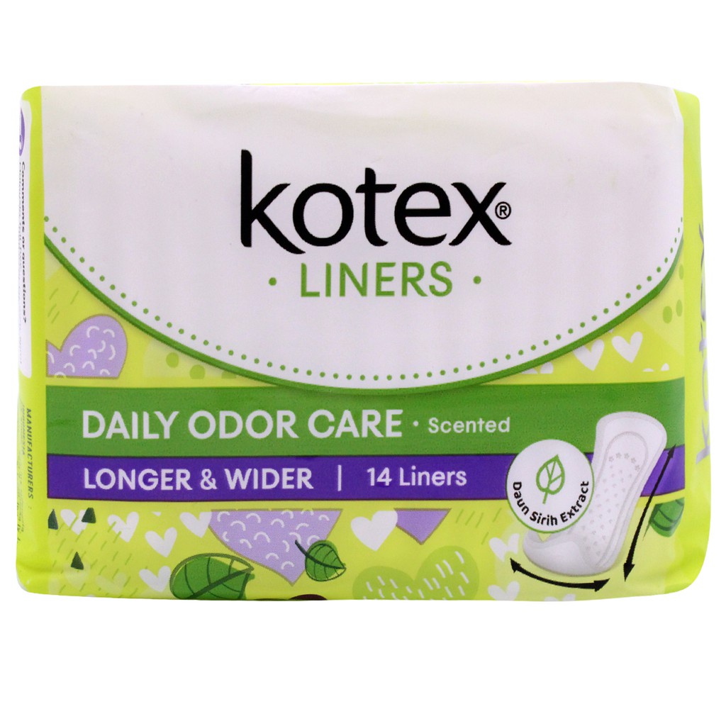 Kotex Fresh Liners Longer & Wider Scented 14 Liners | Shopee Malaysia