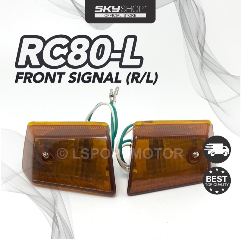 SUZUKI RC80-L FRONT SIGNAL (R/L) RC80L SIGNAL LAMP ASSY DEPAN (S ...
