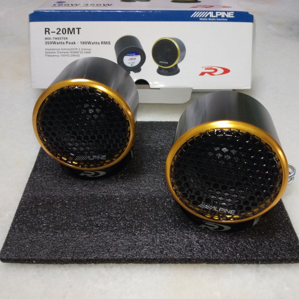 ALPINE 2" Full Range Speaker Alpine R20MT Car Speakers With Bass 60MM