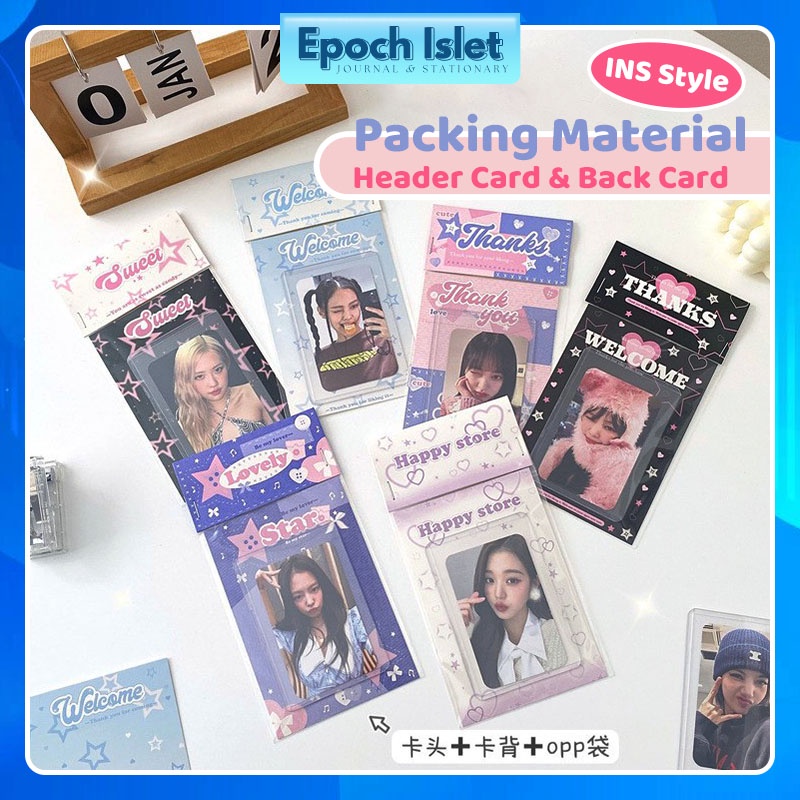 【Epoch Islet】INS Style Packing Material Packing Set Card Header Back ...
