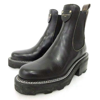 Louis Vuitton LV Beaubourg Ankle Boot, Black, 37.5