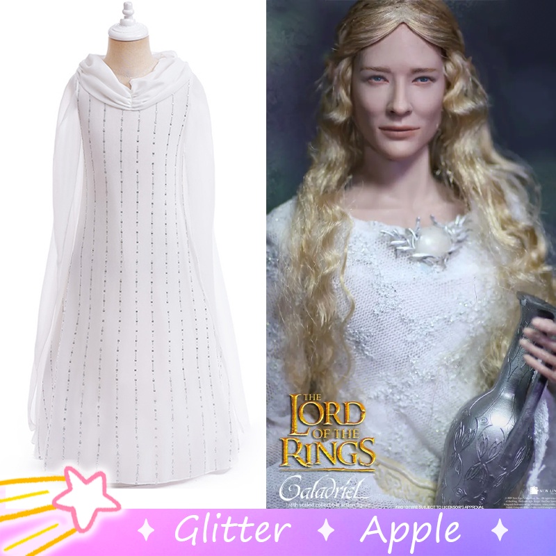 Galadriel White Dress For Kids Girl Halloween Christmas The Lord of the ...