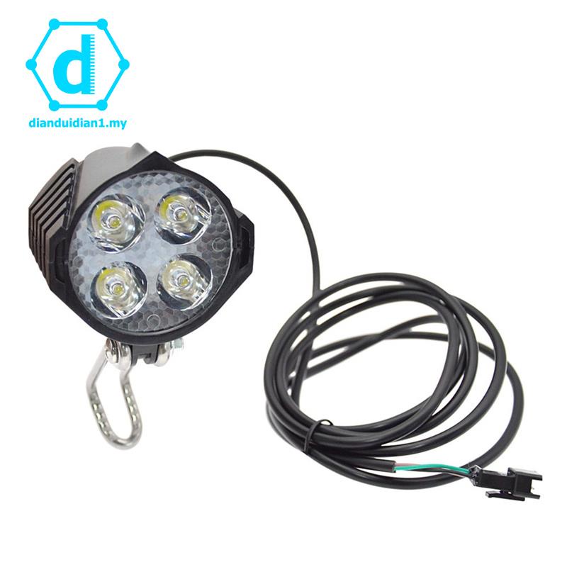 EBike Light 36V48V Electric Bicycle Light EBike Headlight with Horn