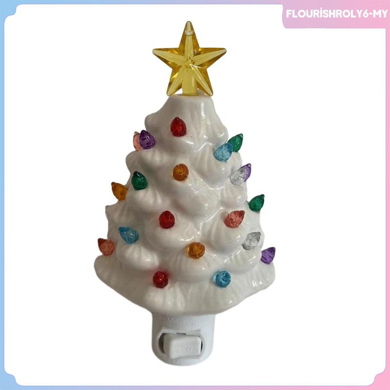 [flourishroly6] 2023 Christmas Tree Night Light Ceramic Mini Christmas