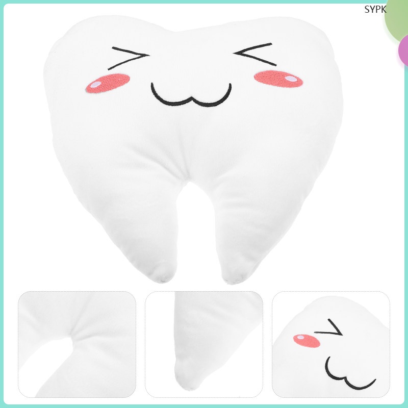shaoyipinke Tooth Shaped Pillow Hugging Throw Bed Plush Couch Fairy