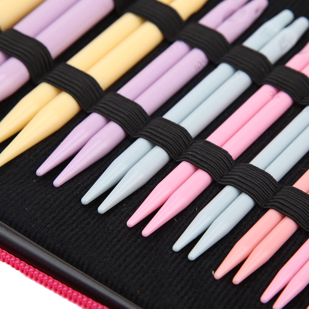10/13 Pairs Aluminum Change Head Circular Knitting Needle Ring Set ...