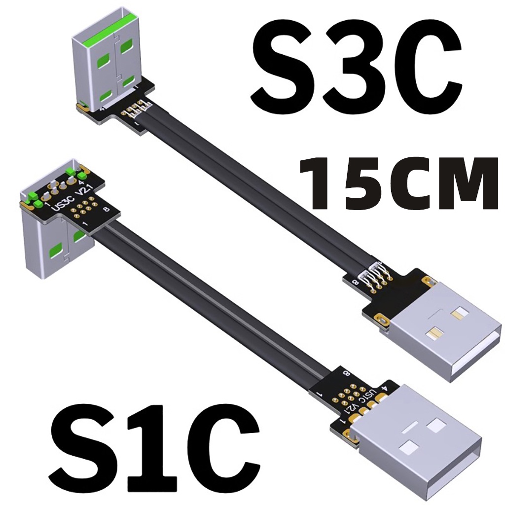 USB2.0 Type A to TypeA/Type C/MicroB Extension Cable Male Female USB