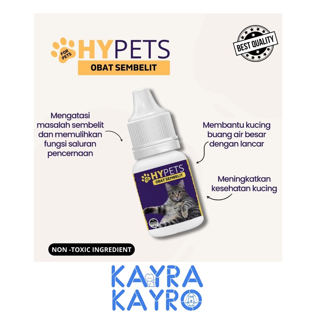 Hypets Constipation Medicine 10ml Constipation & Cat Hairball