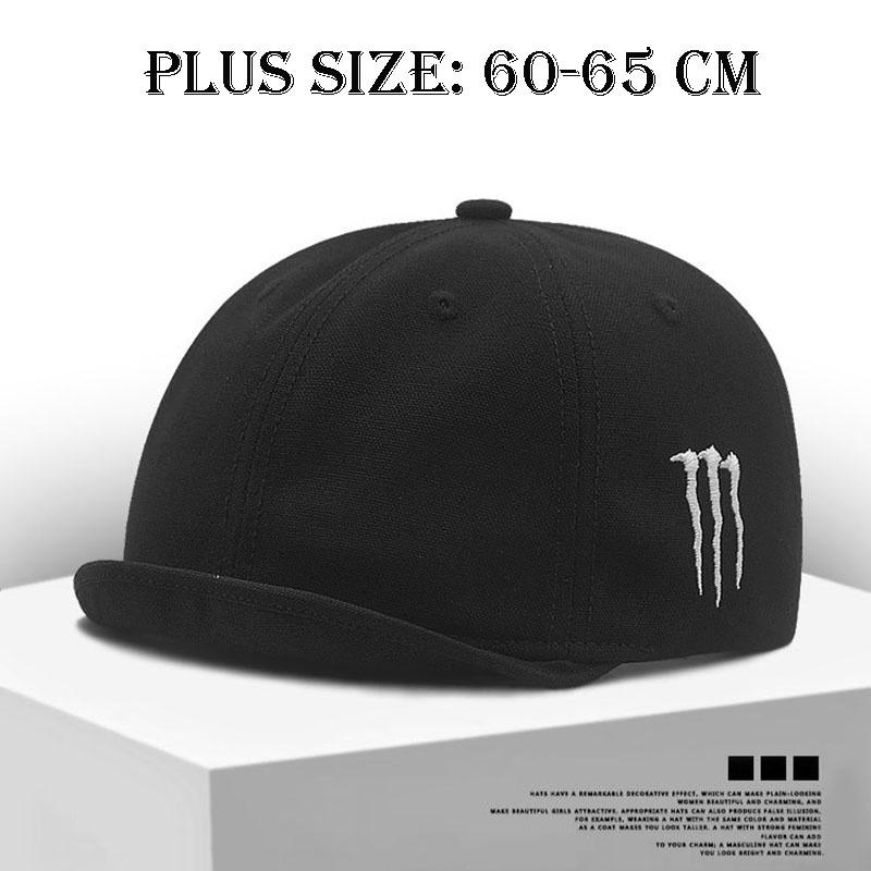 Baseball Cap Large Head Peak cap Man Woman 5CM Short Brim 55-60cm 60 ...