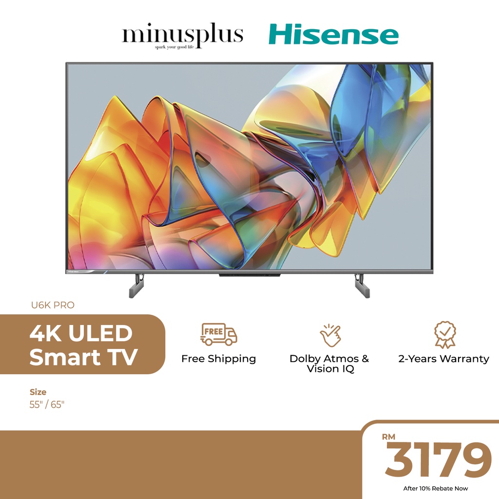 Hisense Dolby Atmos & Vision IQ Andriod TV OS Adoptive Light 4K ULED ...