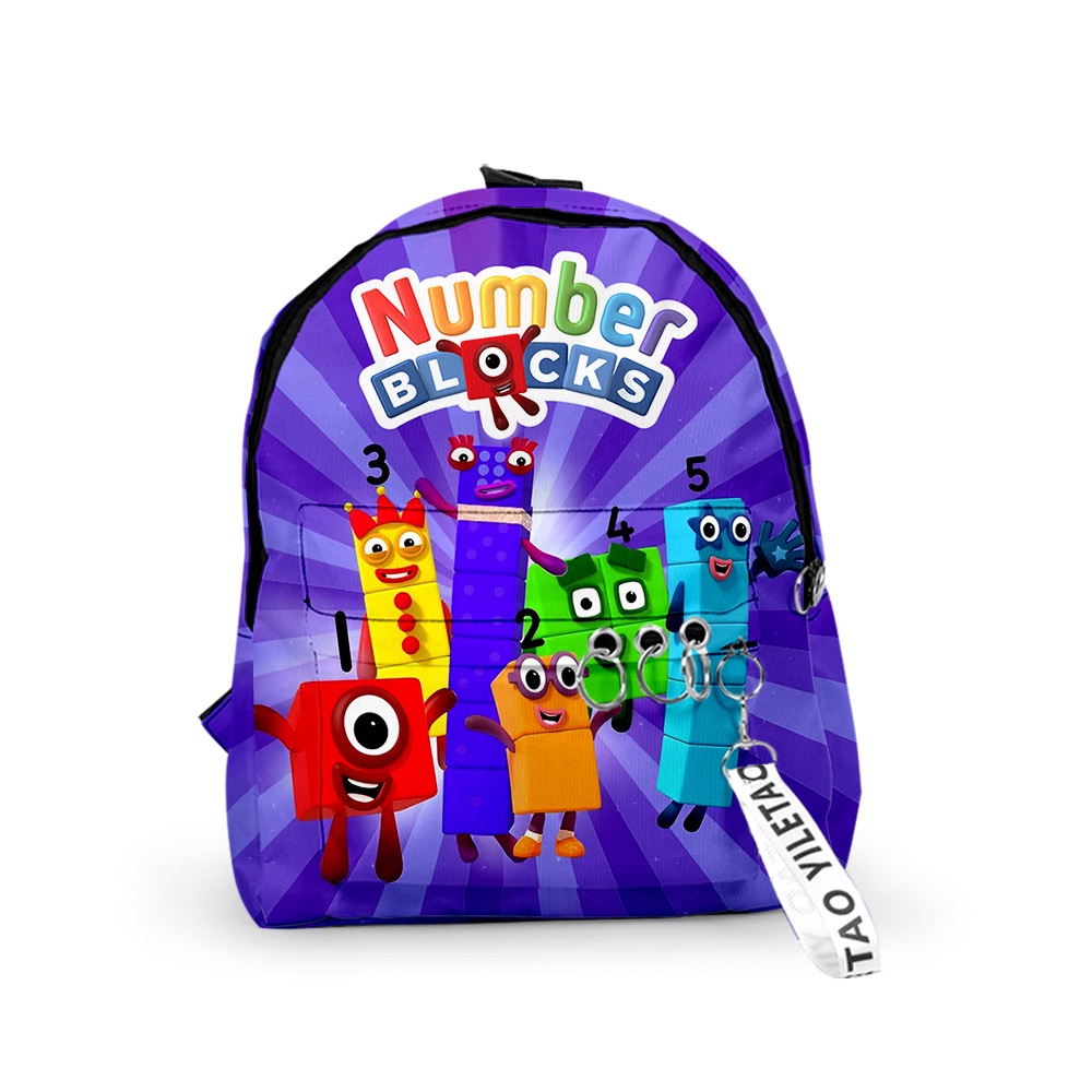 3d Backpack Game Merchandise Digital Building Blocks Numberblocks ...