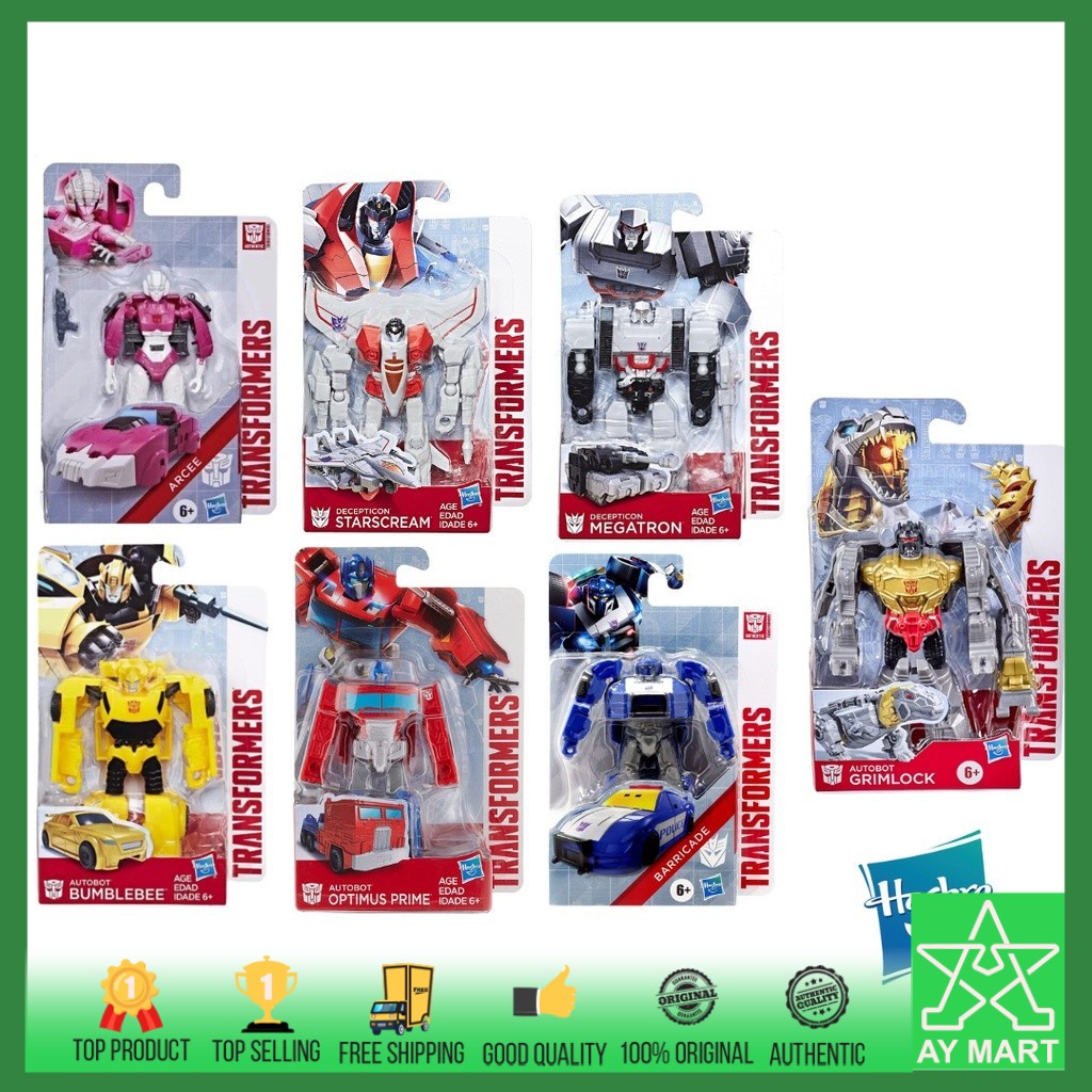 Transformers Authentics Bravo Optimus Prime/Bumblebee/Arcee/Barricade ...