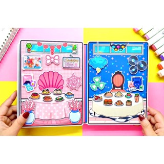 Toca Life World Quiet Book Toca Boca Cute Fashionable Girl's House 