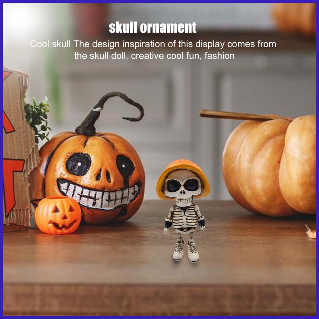 Miniature Horror Skeleton Scary Skeleton Figurines Skull Statue Creepy