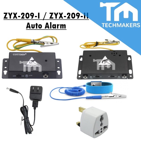 ZYX-209-I / ZYX-209-II Auto-alarm Antistatic ESD Wrist Strap Online Monitor Techmakers