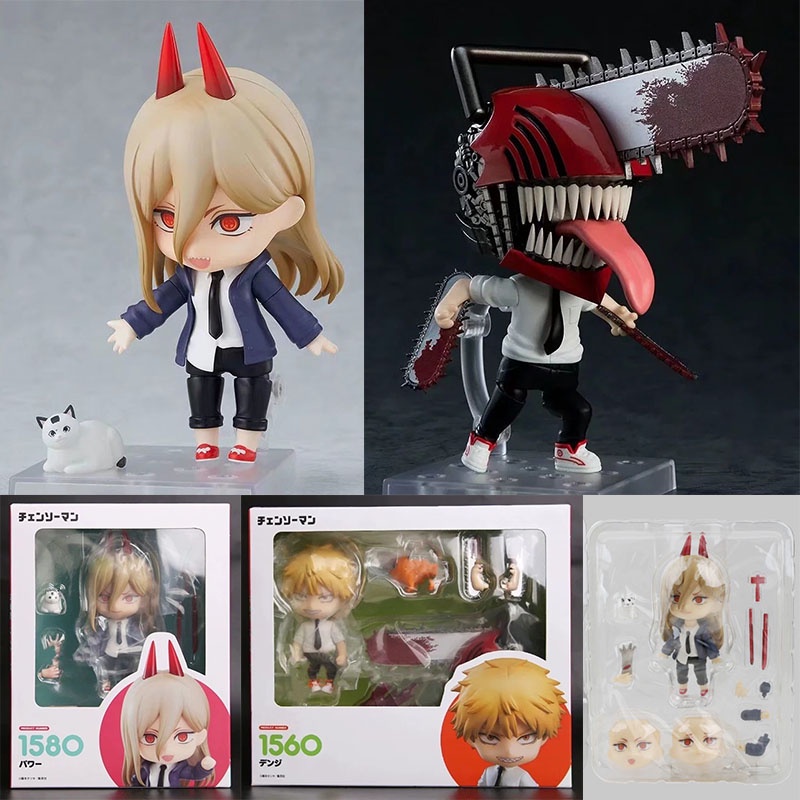 Nendoroid Chainsaw Man Action Figure 1560 Denji Pochita 1580 Power Anime Pvc Figures Model Toys