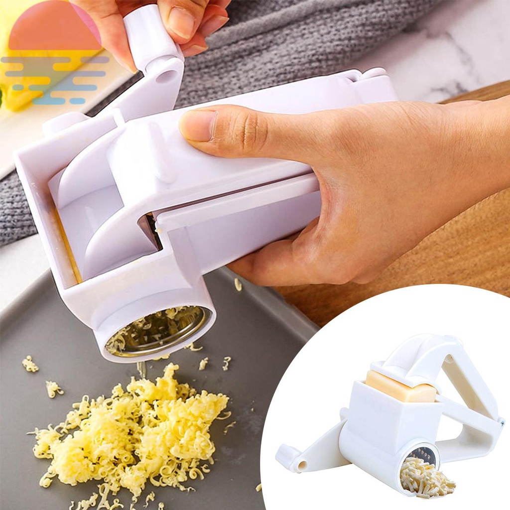 Rotary Cheese Graters Manual Handheld Cheese Cutter with Stainless