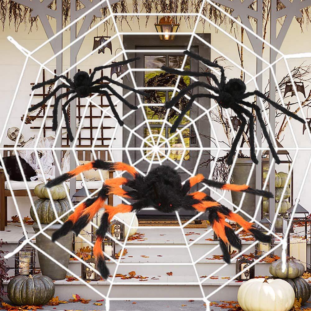 Halloween 30/50/60cm Horror Spider Cobweb Spider Web Spider Props Party ...