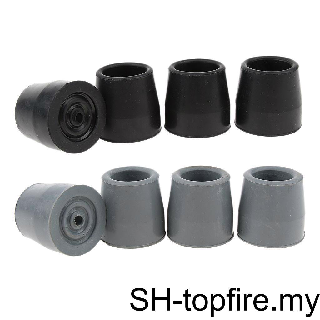 1/2/3/5 AntiSkid 4 Piece Crutch Ferrule Rubber End Walking Stick Tip
