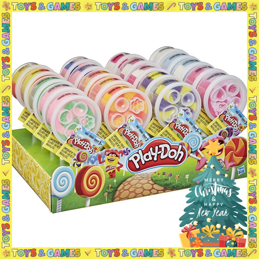 PlayDoh Compound Peppermint Lollipop Stick Clay Shape (Random 1 Stick