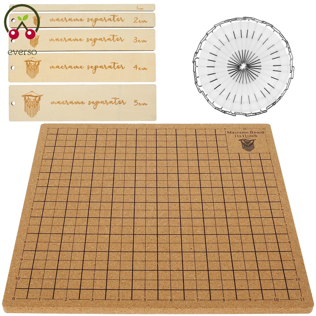Macrame Board with Grids 12x12inch Double Side Macrame Project Board