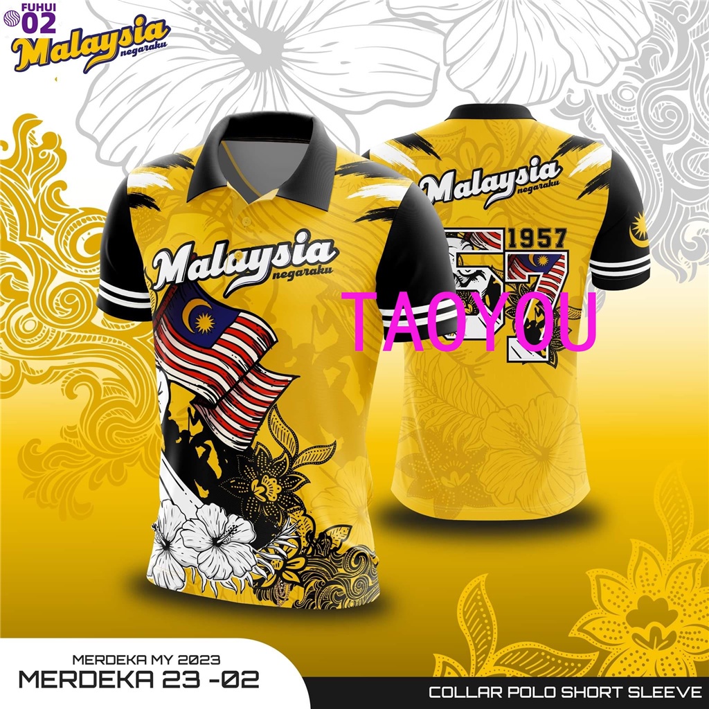 Visit Malaysia 2023 Collection Blue Red Merdeka 2023 Merdeka 66 Shirts