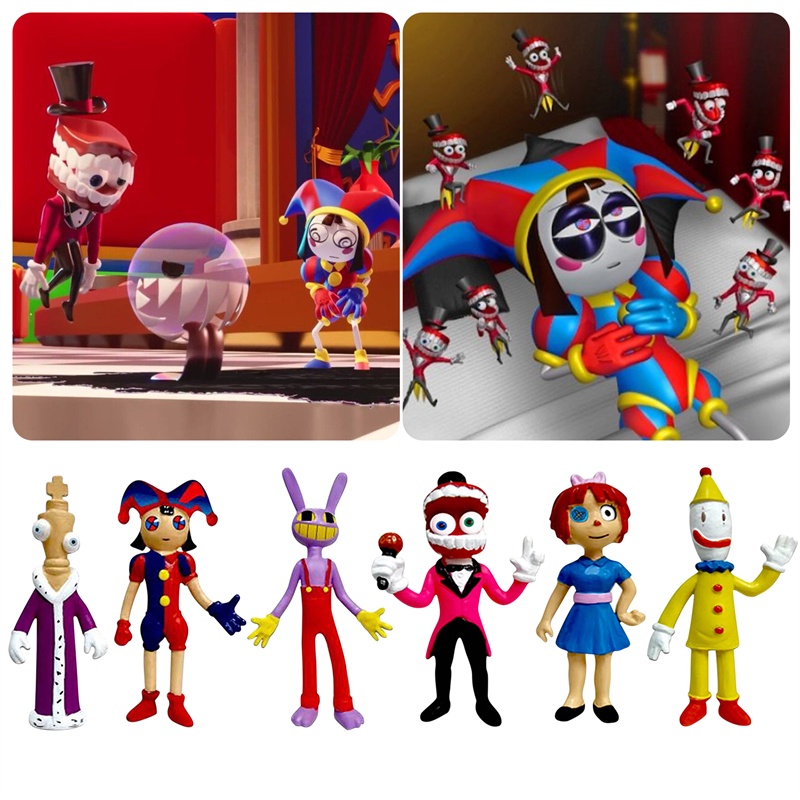 Pomni Jax Cartoon Figuras Model The Amazing Digital Circus Doll