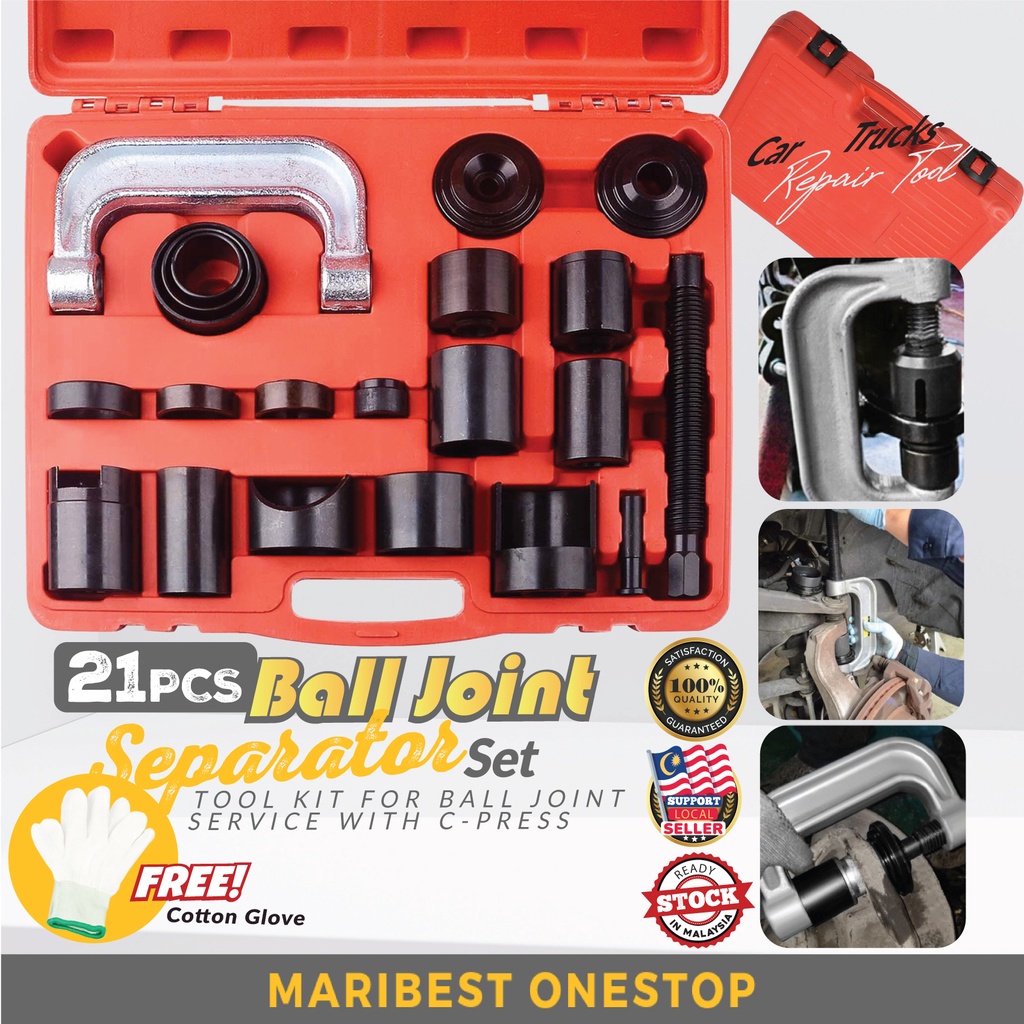Heavy Duty 21pcs C-press Ball Joint Master Set Remover Installer