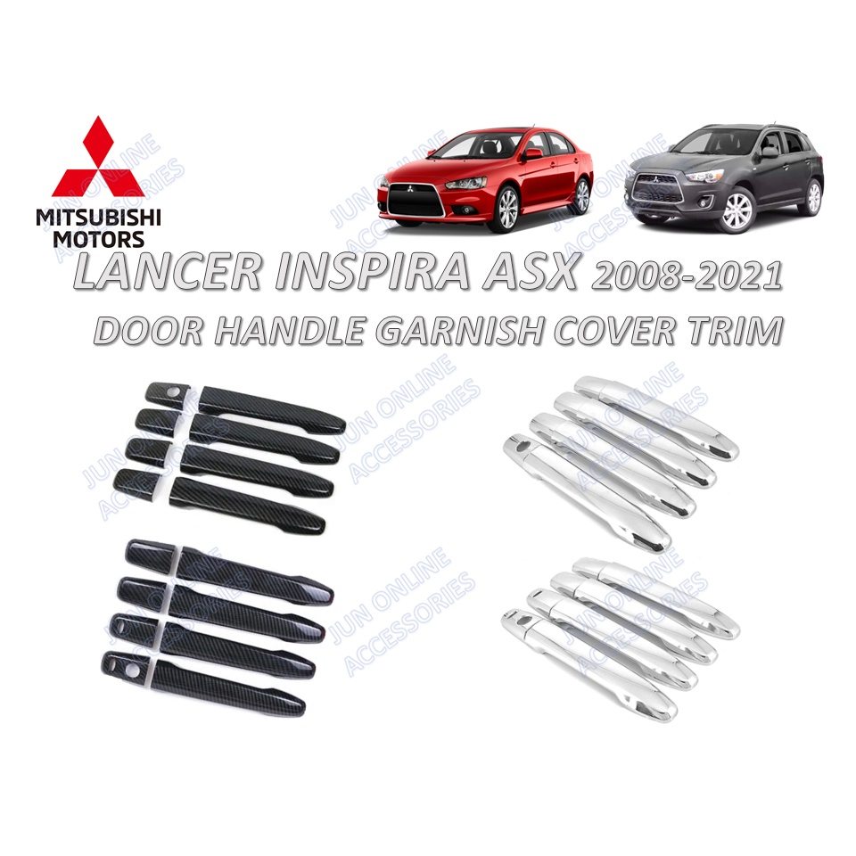 Chrome Door Handle Trim Moldings 4-PC For Mitsubishi – MWMotoring, 5-Yr Warranty
