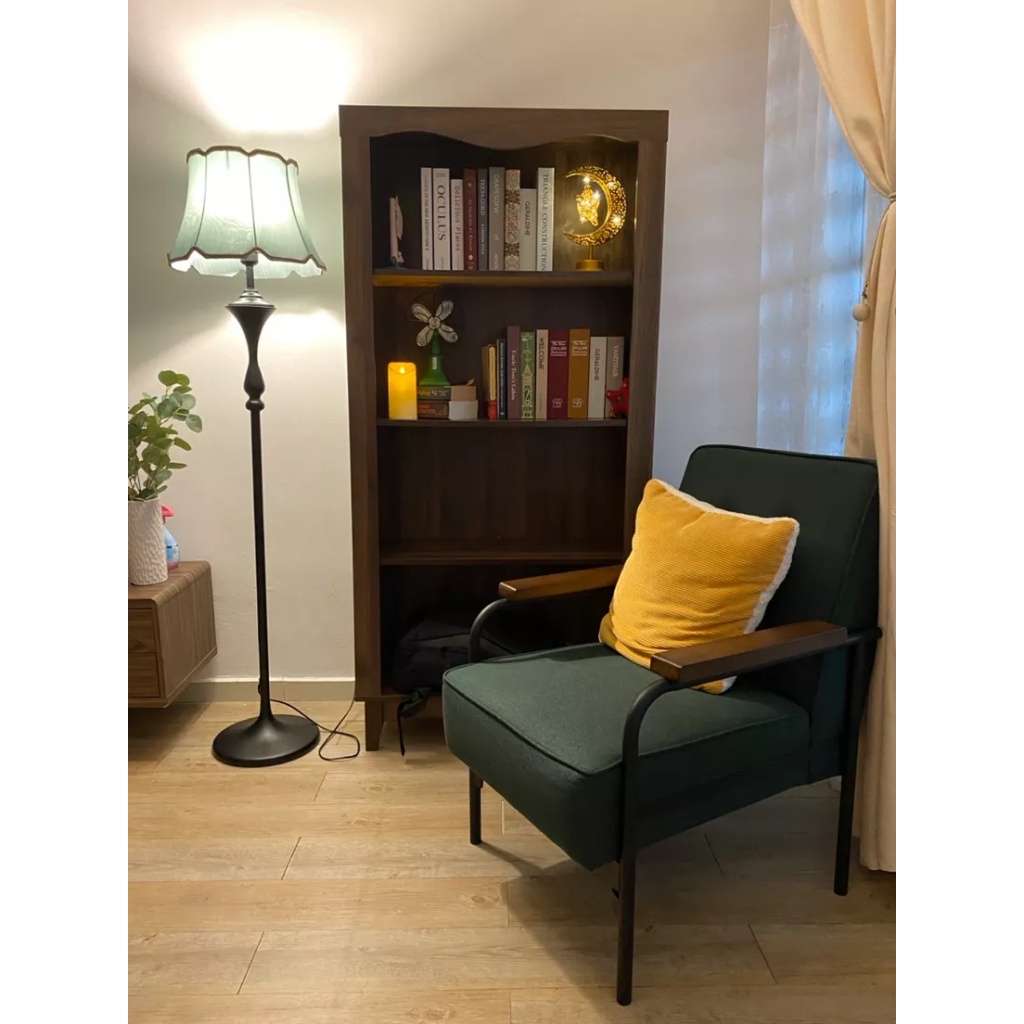 NALIS Brown 4 Tier Book Rack Bookshelf Book Shelf Rack Display Cabinet ...