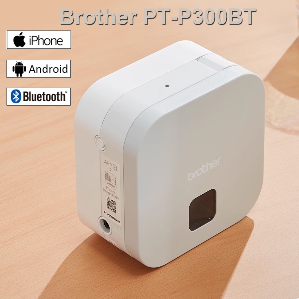 Brother PTP300BT Ptouch Cube label printer Bluetooth connection label