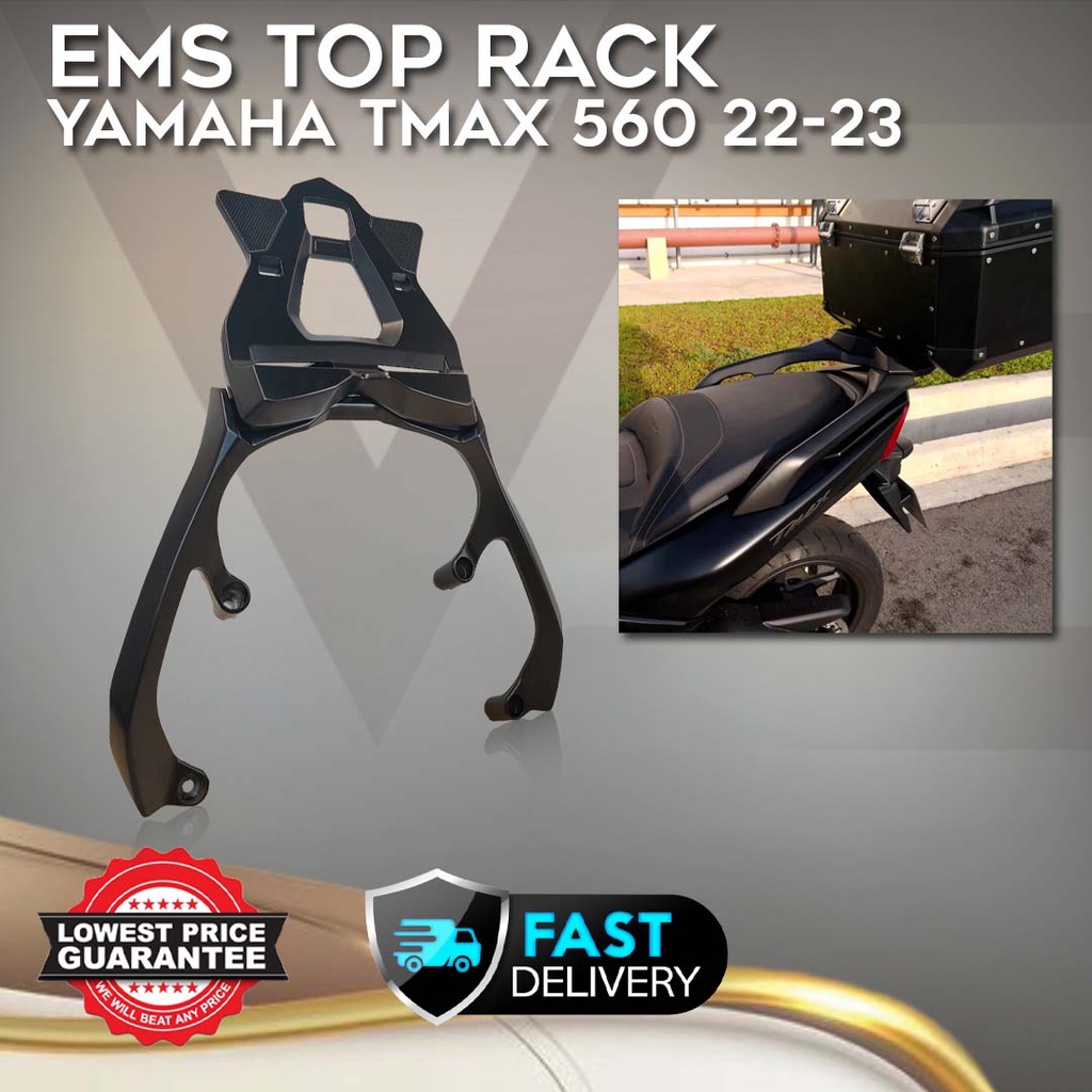 EMS TOP RACK HAEVY DUTY YAMAHA TMAX560 OEM MONORACK REAR RACK (2022 ...