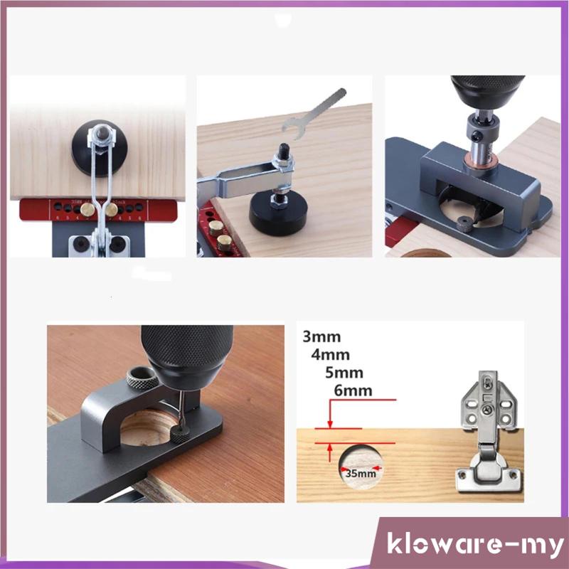 KlowareMY 35mm Concealed Hinge Jig Household Tools Accurate Locking