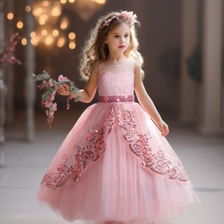 Cute Little Baby Clothes Sequin Embroidery Girls Party Garment Wedding Dress  Princess High Quality Fluffy Dress - China Baby Wear and Girls Party Dress  price