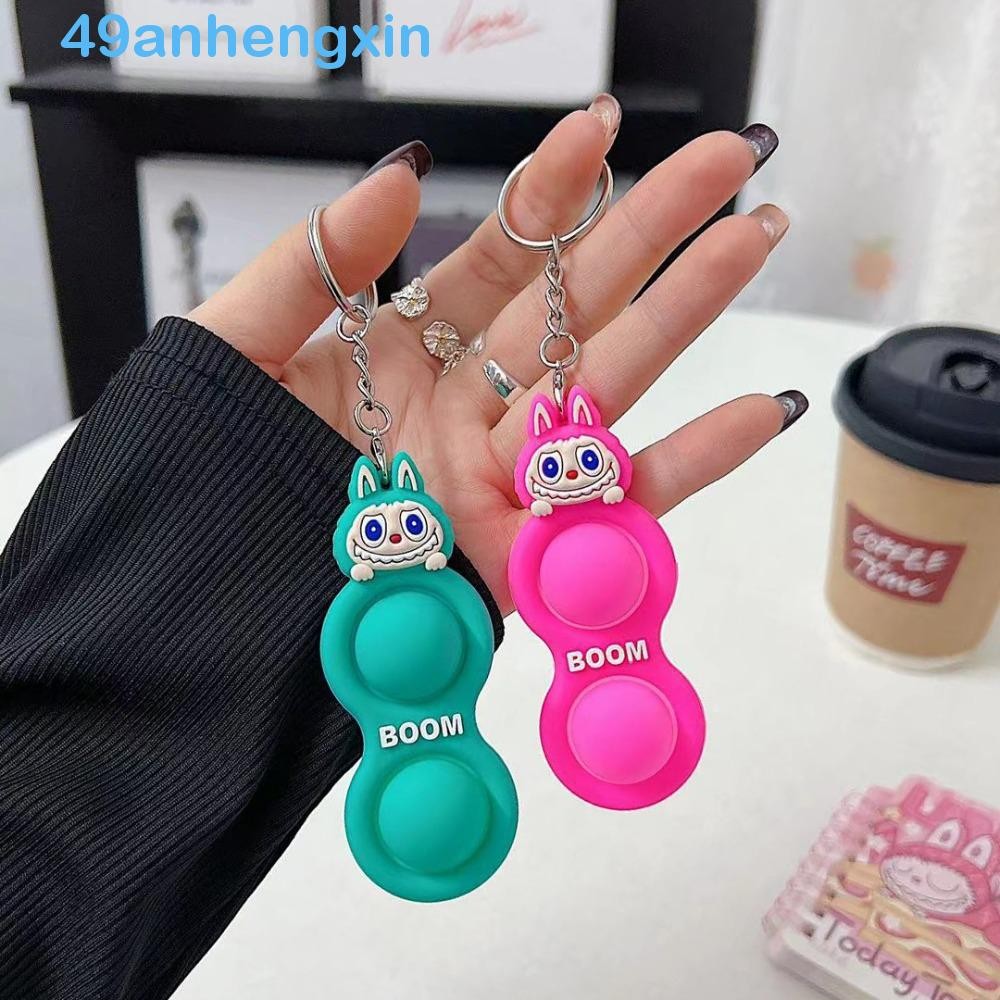 ANHENGXIN Labubu Finger Bubble Keychain, Decompression Fingertip Labubu ...