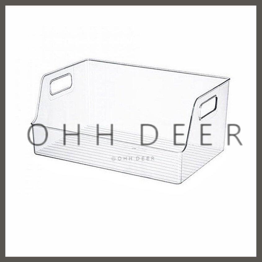 OHHDEER Multipurpose Transparent Book Storage Box Acrylic Container