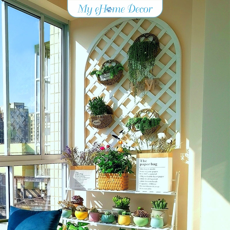Weatherproof wall hanging plant rack flower pot hanger Balcony wall ...