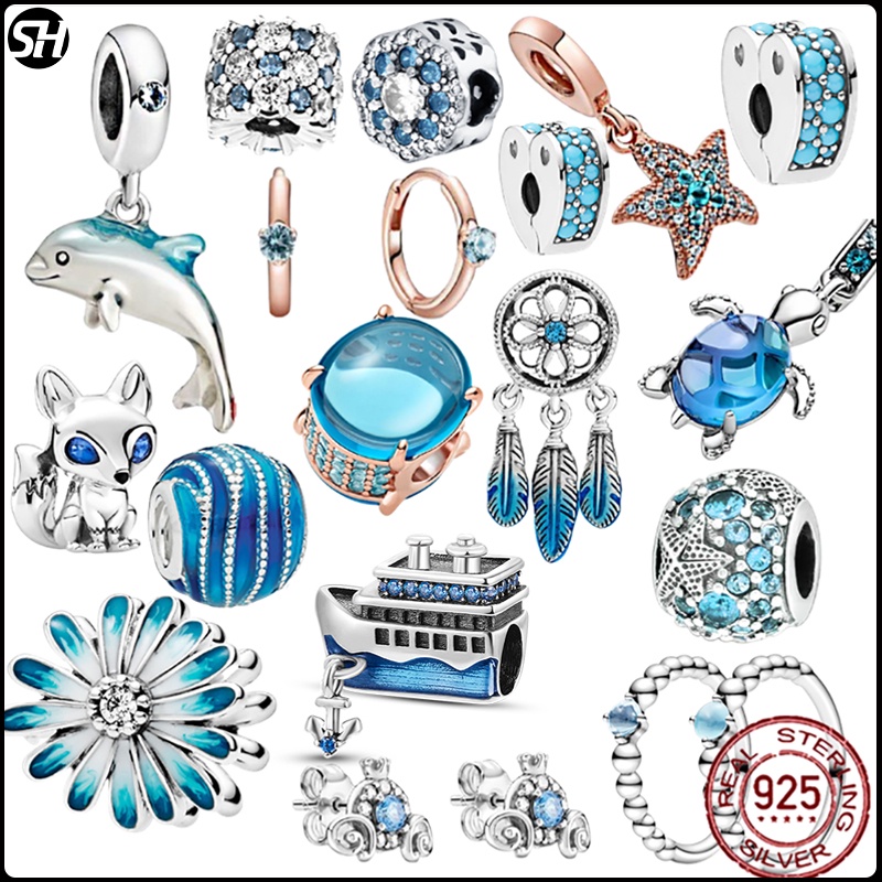 Charms Stopper De Breloques Pour Bracelet Avec Caoutchouc En Argent